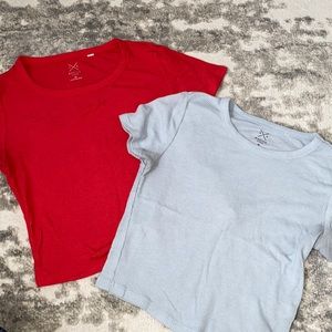 PacSun set of 2 Basics Cropped Shirts